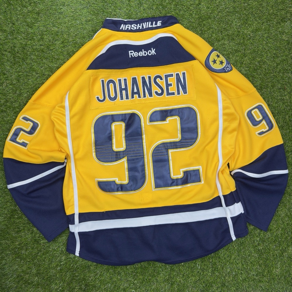 Nashville Predators Johansen Reebok Premier Jersey Size L MSRP $225 #92 b2